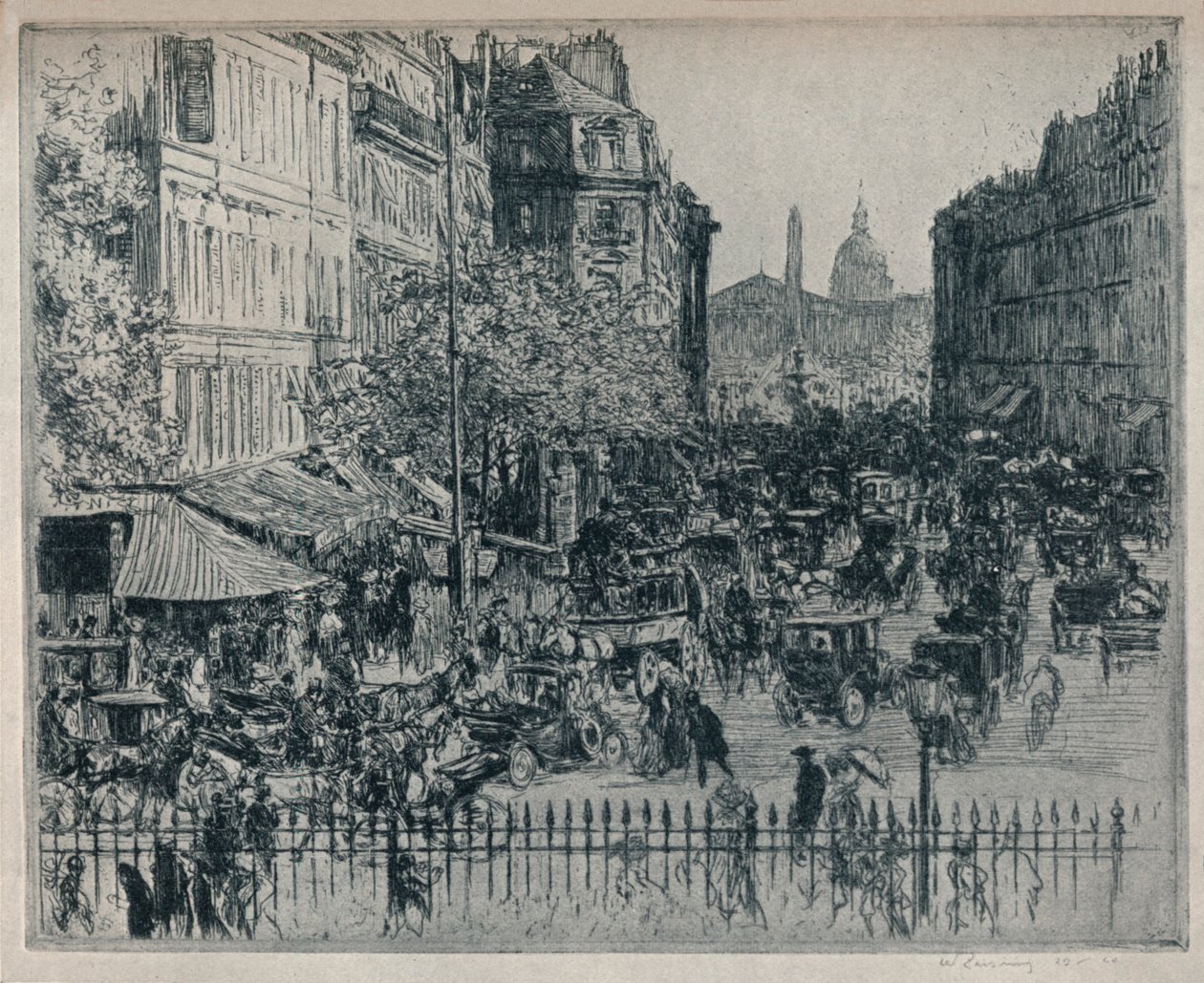 Rue Royale, Pariisi, 1913 tekijältä Walter Zeising