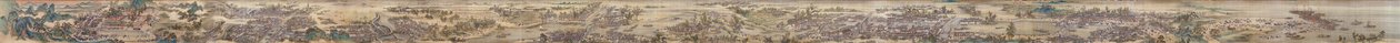 Wang Hui ja muut. Keisari Kangxi matkalla etelään. Sarjan 9. kädenrulla. 1691-98. tekijältä Wang Hui