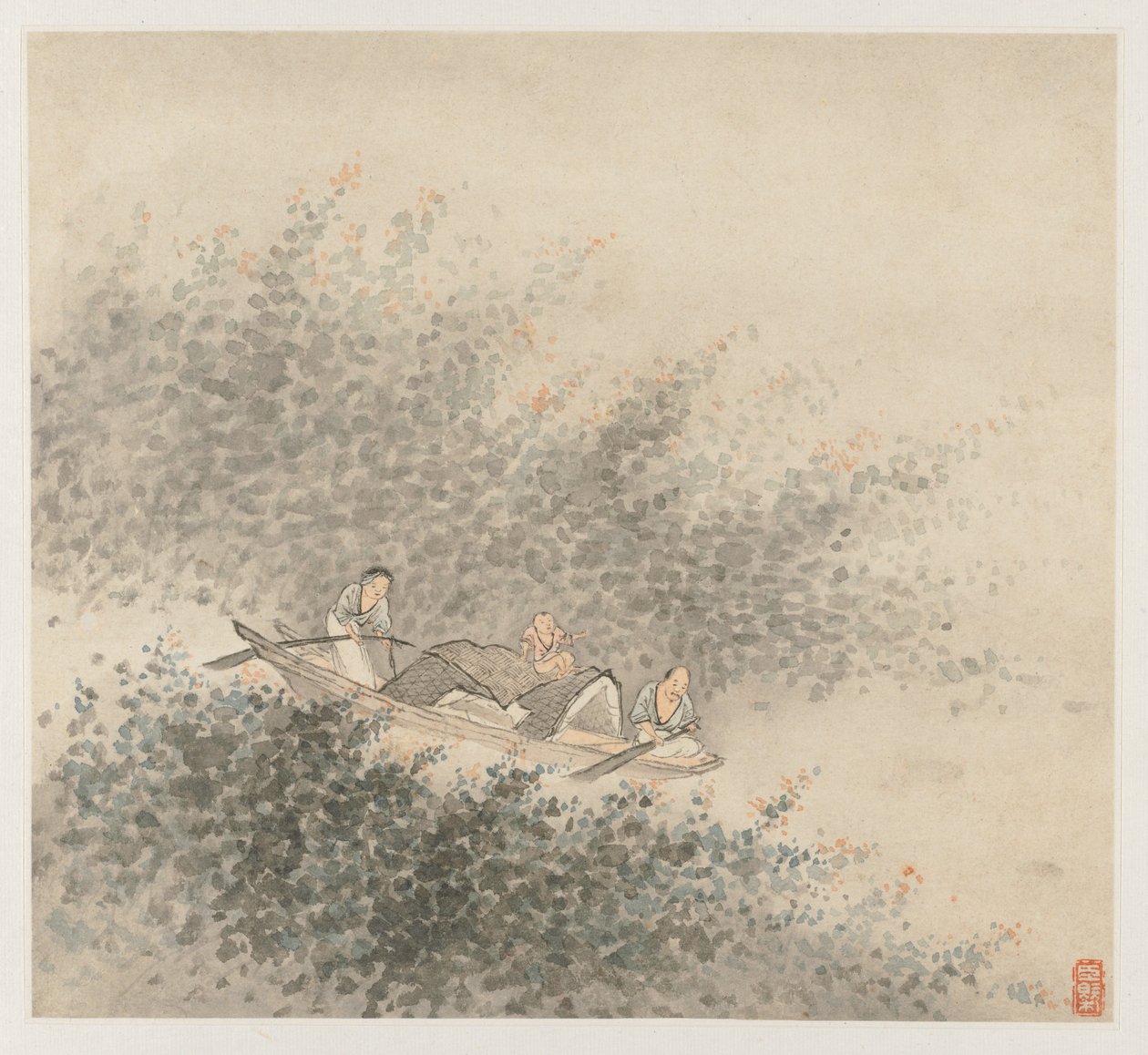 Album of Landscapes: Leaf 6, 1677. tekijältä Wang Gai