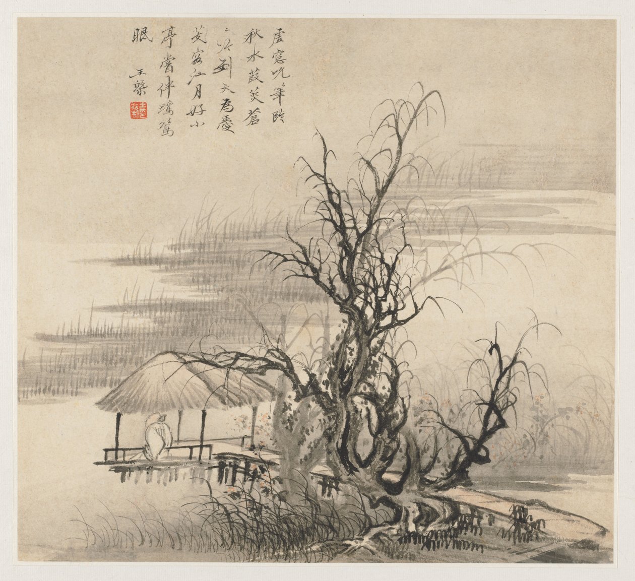 Album of Landscapes: Leaf 7, 1677. tekijältä Wang Gai