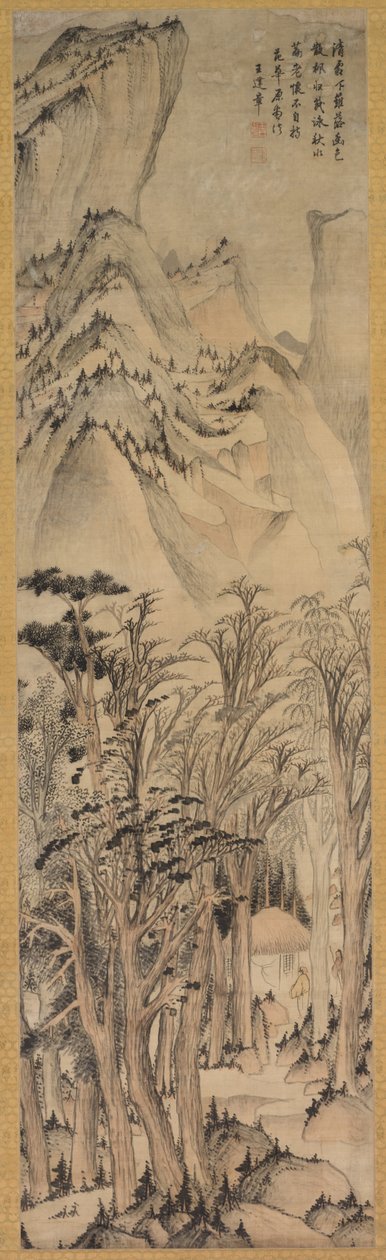 Autumn Woodsin yksinäiset värit, 1600-luvun ensimmäinen puolisko. tekijältä Wang Jianzhang