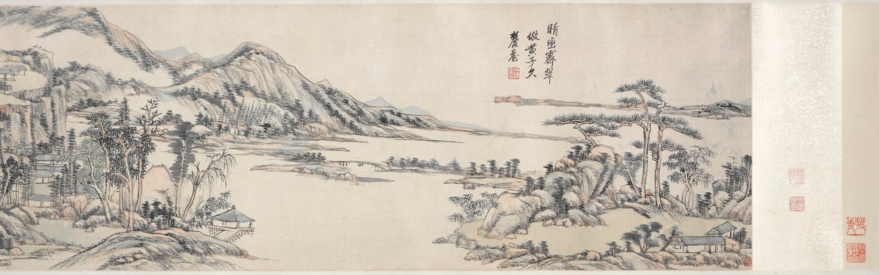 Vihreät huiput kirkkaalta taivaalta: Huang Gongwangin jälkeen, 1703-1708. tekijältä Wang Yuanqi