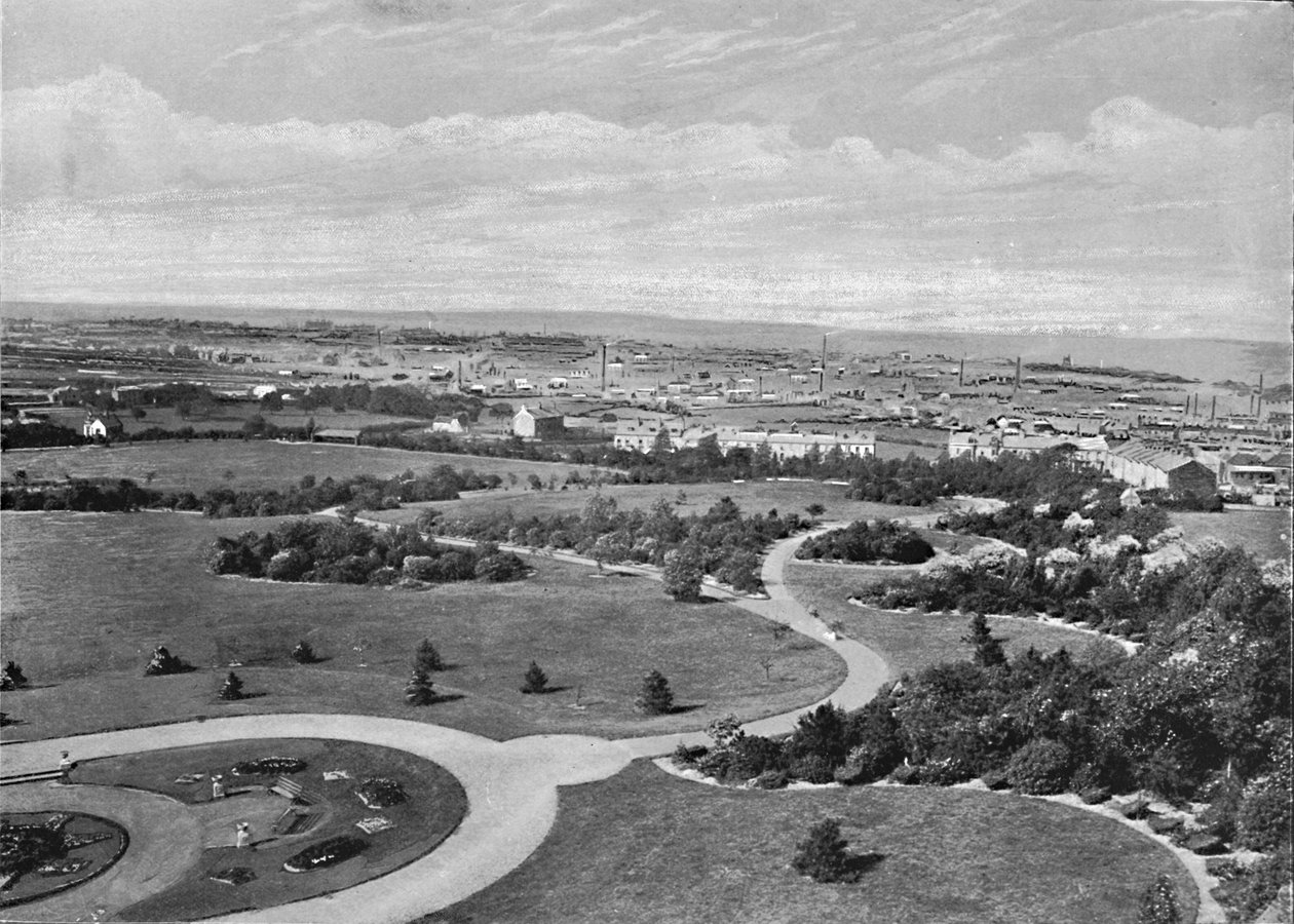 Barnsley Park and Town, 1896 tekijältä Warner Gothard