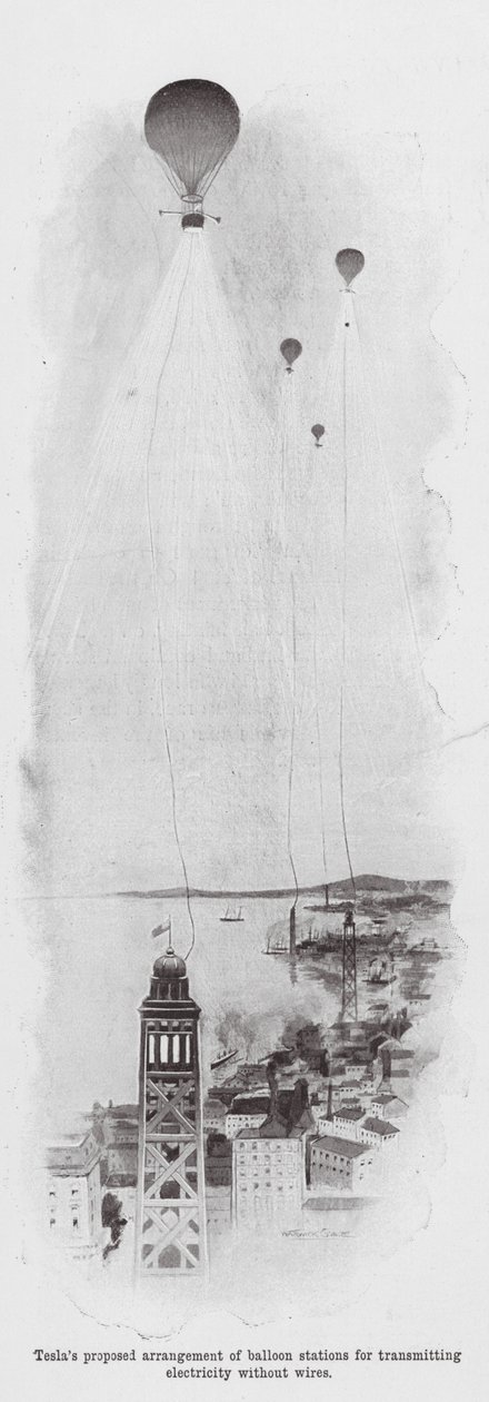 Nikola Tesla (litografia) tekijältä Warwick (after) Goble