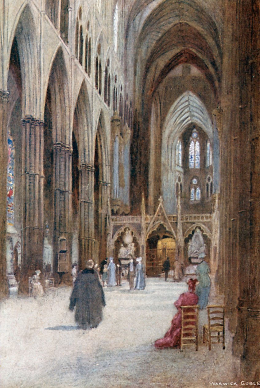 Westminster Abbey: (värilitografia). tekijältä Warwick (after) Goble