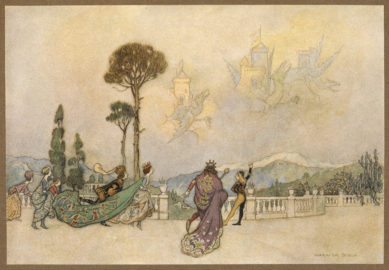 The Castles in the Air, elokuvasta The Dragon. tekijältä Warwick Goble