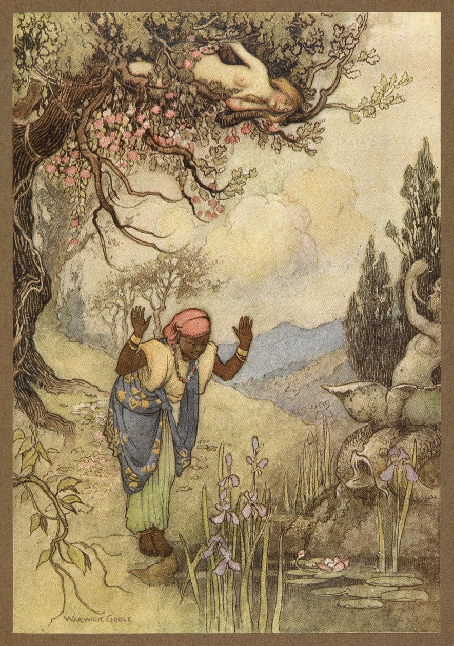 The Slave at the Well The Three Citronsista. tekijältä Warwick Goble