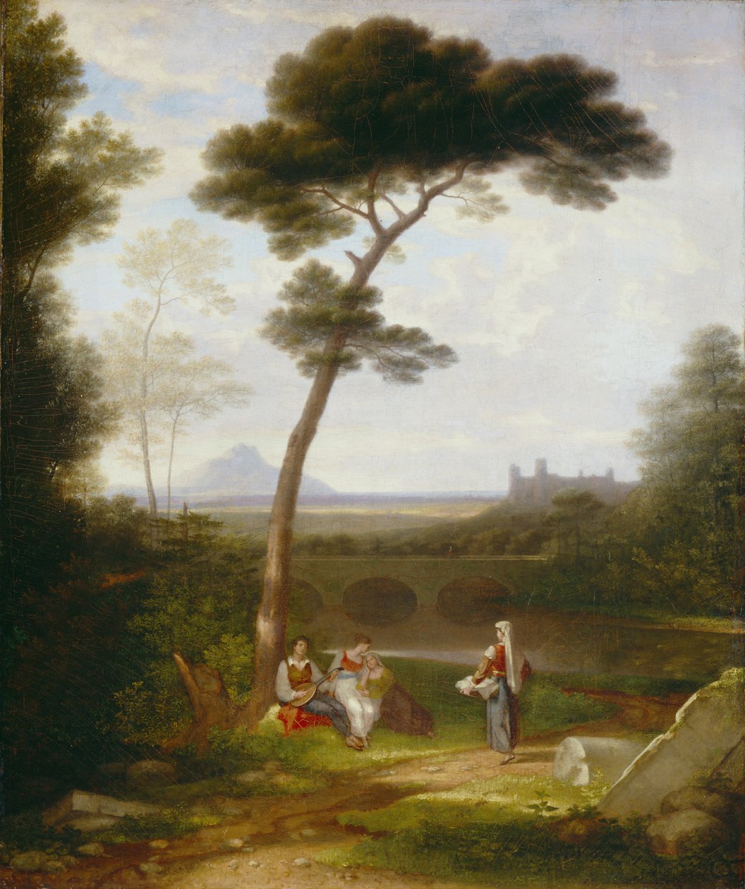 Italian maisema, 1828-30 tekijältä Washington Allston
