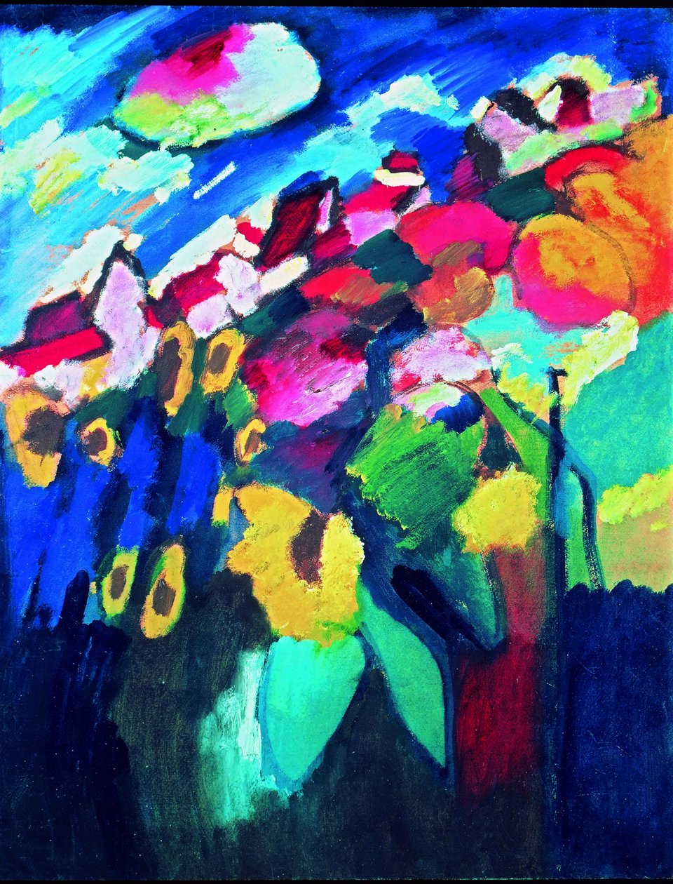 Murnaun puutarha II tekijältä Wassily Kandinsky