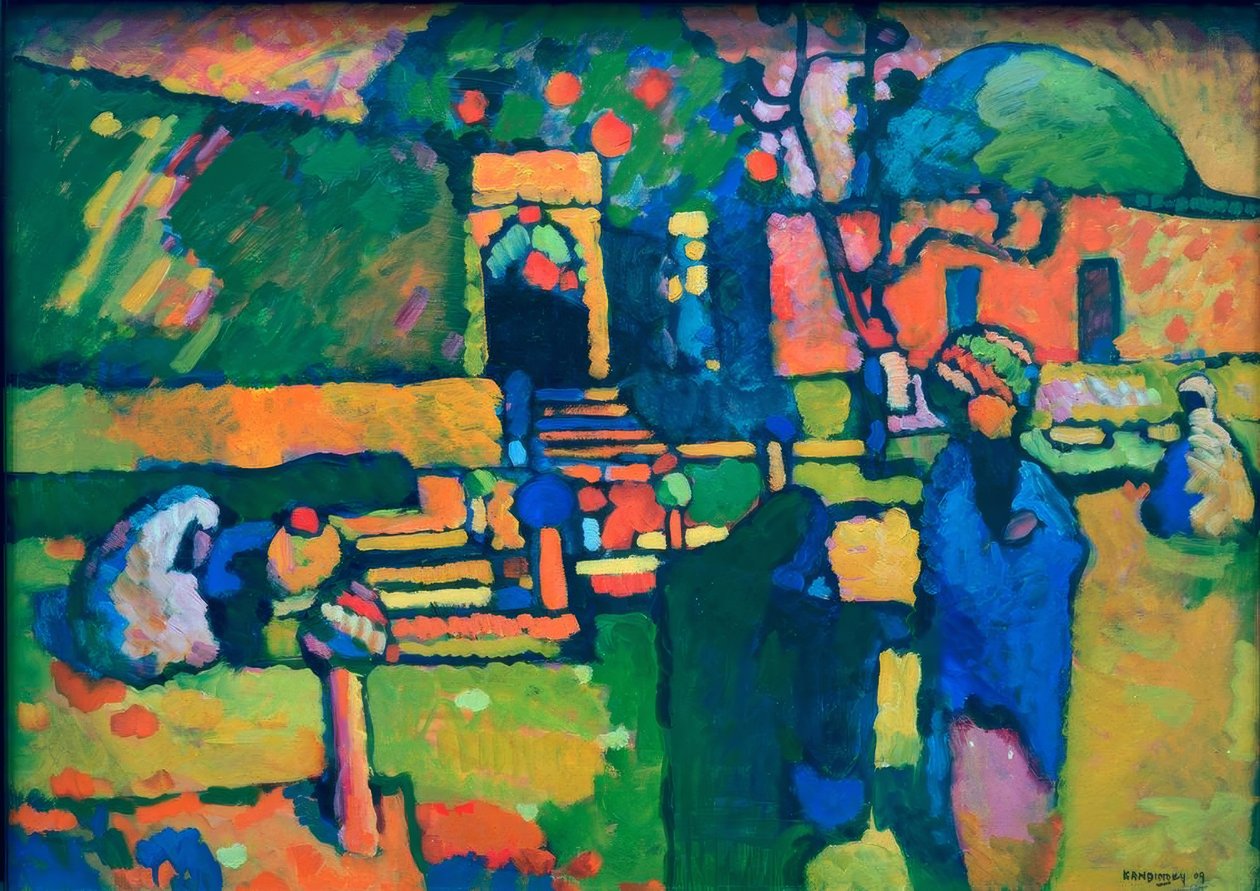 Arabischer Friedhof tekijältä Wassily Kandinsky