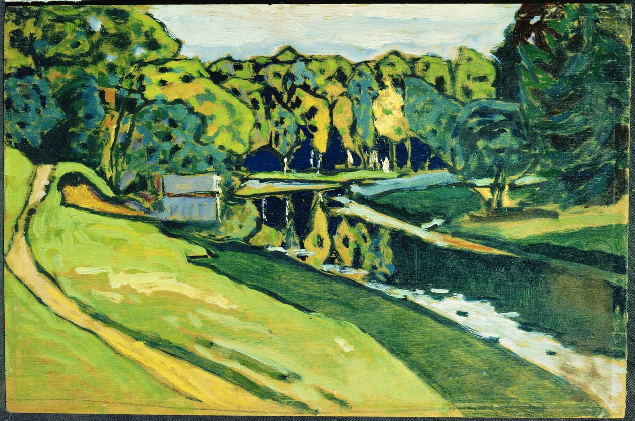 Syksy, 1900 (öljy vanerille) tekijältä Wassily Kandinsky