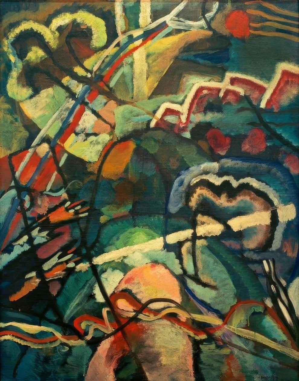 Kuva valkoisella kehyksellä tekijältä Wassily Kandinsky