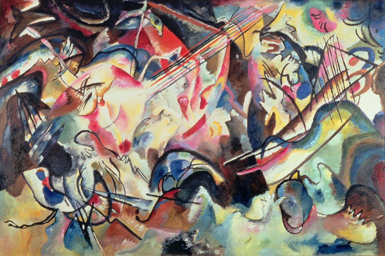 Sävellys nro 6, 1913 tekijältä Wassily Kandinsky