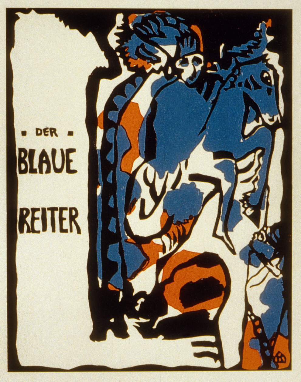 Blaue Reiter -almanakan kansi, 1912 värillinen lito tekijältä Wassily Kandinsky
