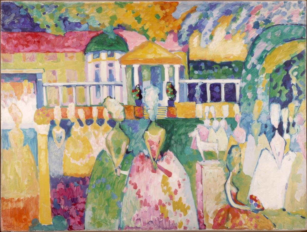 Damen Krinolinessa tekijältä Wassily Kandinsky