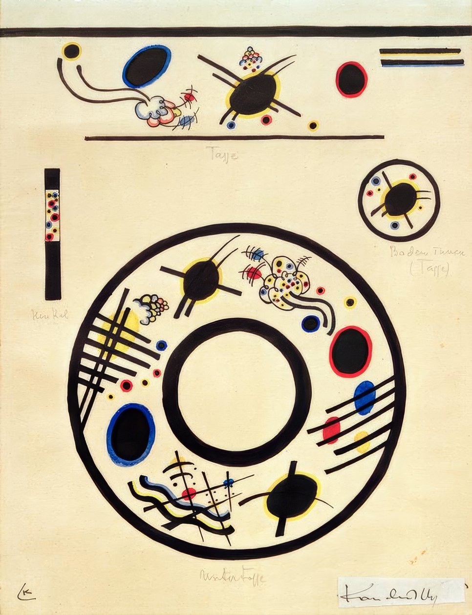 Entwurf für eine Tasse und Untertasse tekijältä Wassily Kandinsky