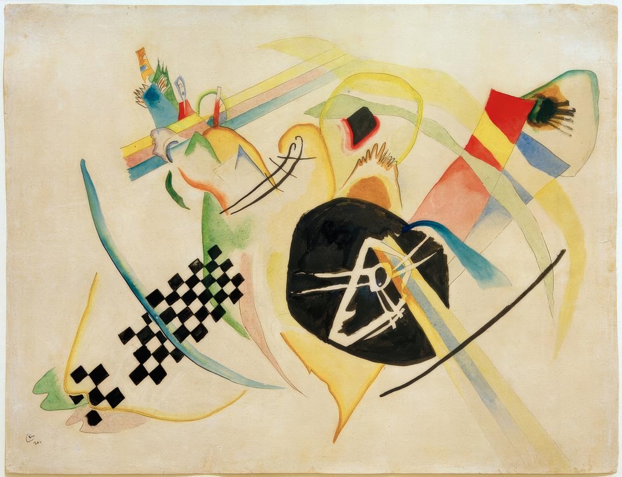 Entwurf zu Auf Weiss I tekijältä Wassily Kandinsky