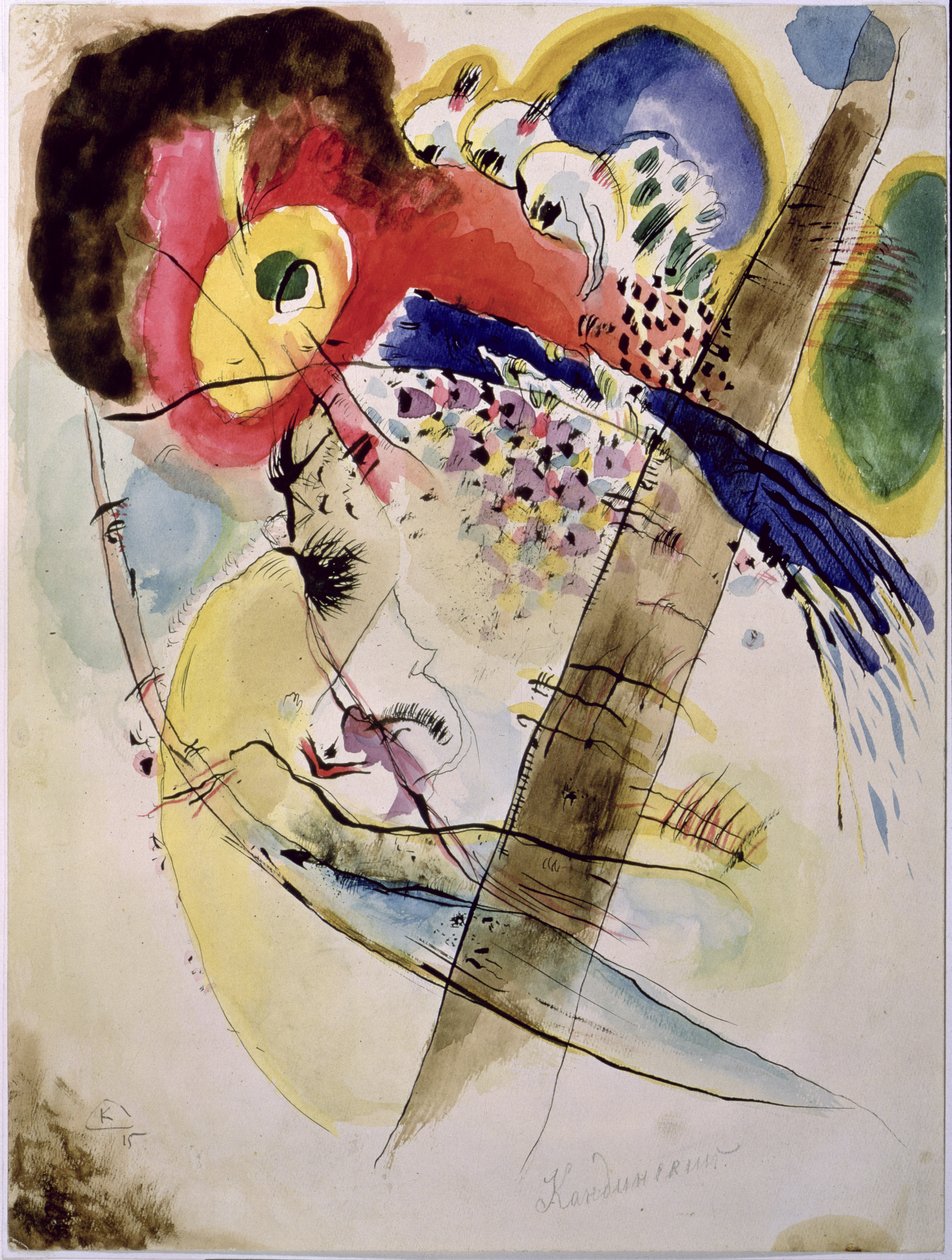 Eksoottisia lintuja, 1915 tekijältä Wassily Kandinsky