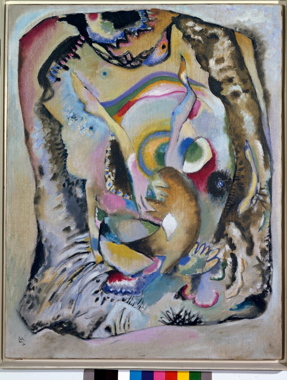 Ekspressionismi: "" Maalaus kirkkaalle taustalle"" Wassily Kandinskyn maalaus tekijältä Wassily Kandinsky