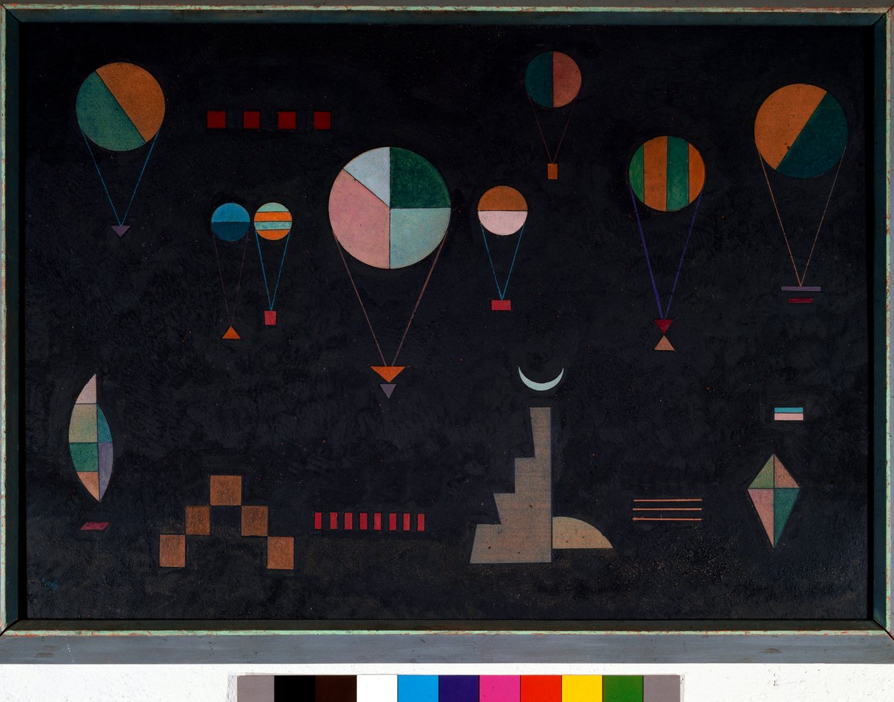 Flach tief Vassily Kandinskyn öljy pahville (tai Wassily Kandinsky tai Kandinsky, 1866-1944). 1930 Koko 49x70 cm yksityinen kokoelma tekijältä Wassily Kandinsky