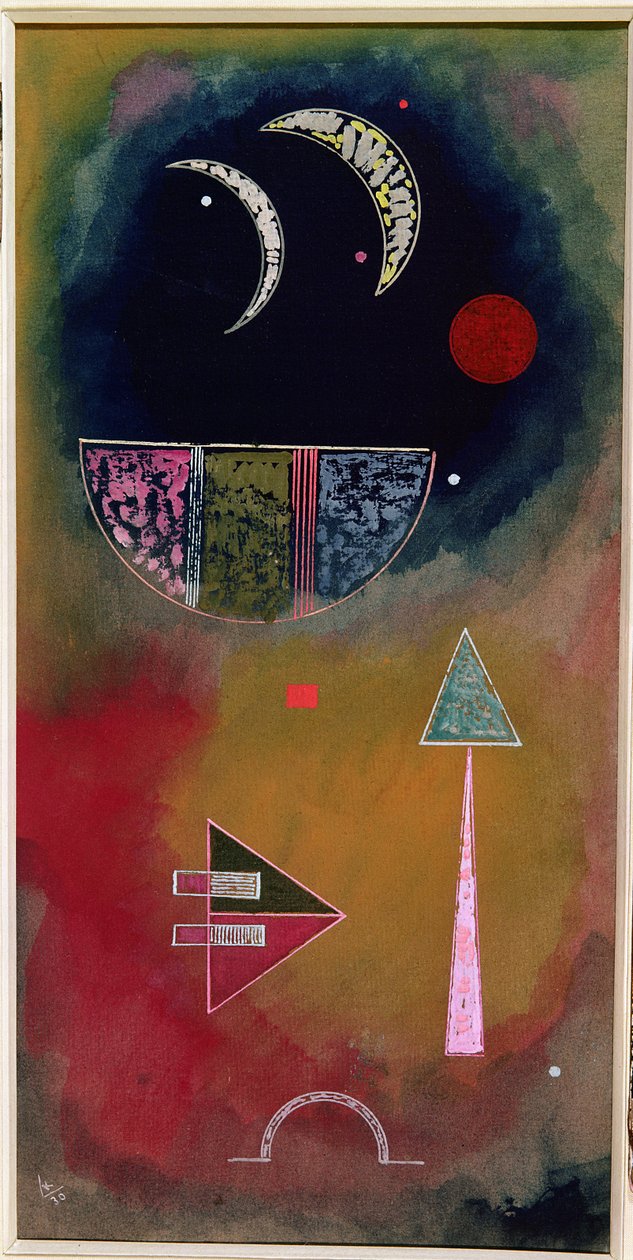 Valosta pimeään, 1930 (guassi ja wc) tekijältä Wassily Kandinsky
