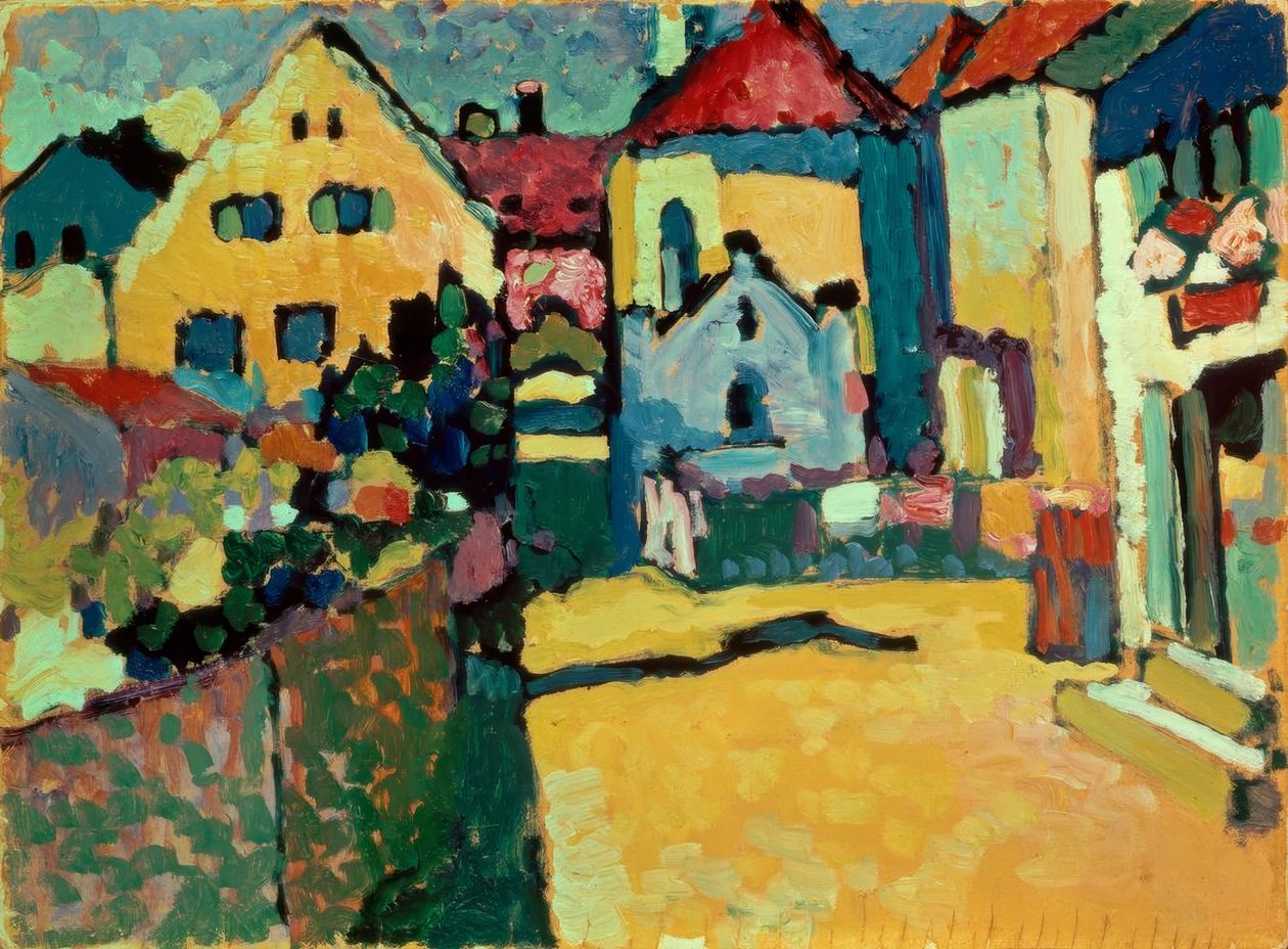 Grüngasse in Murnau (Murnau – Grün – gasse) tekijältä Wassily Kandinsky