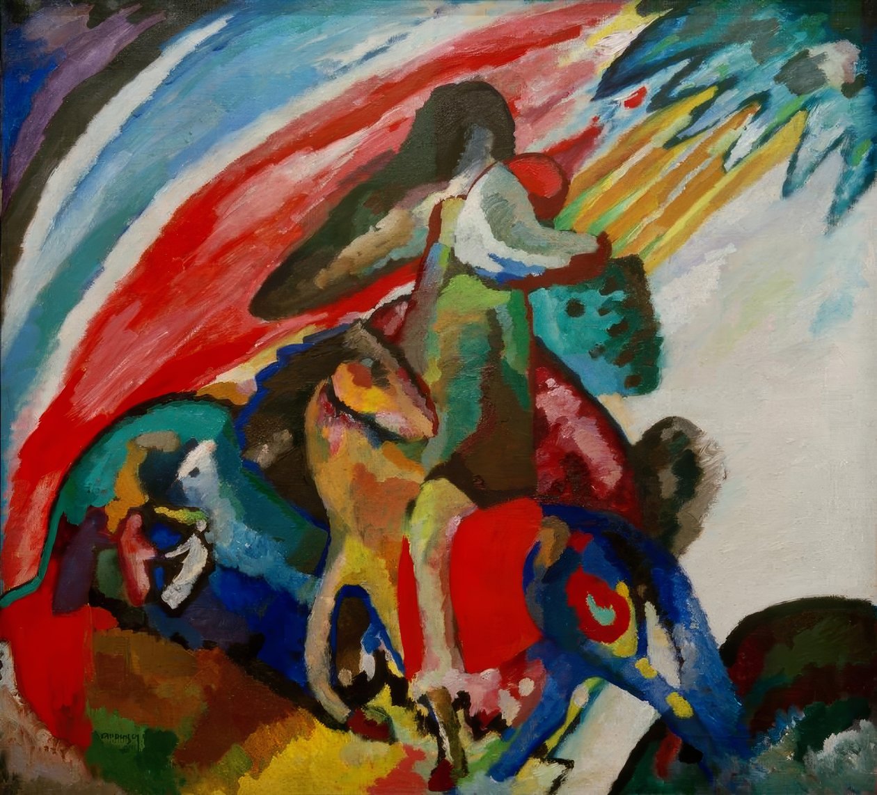 Improvisaatio 12 (Der Reiter) tekijältä Wassily Kandinsky