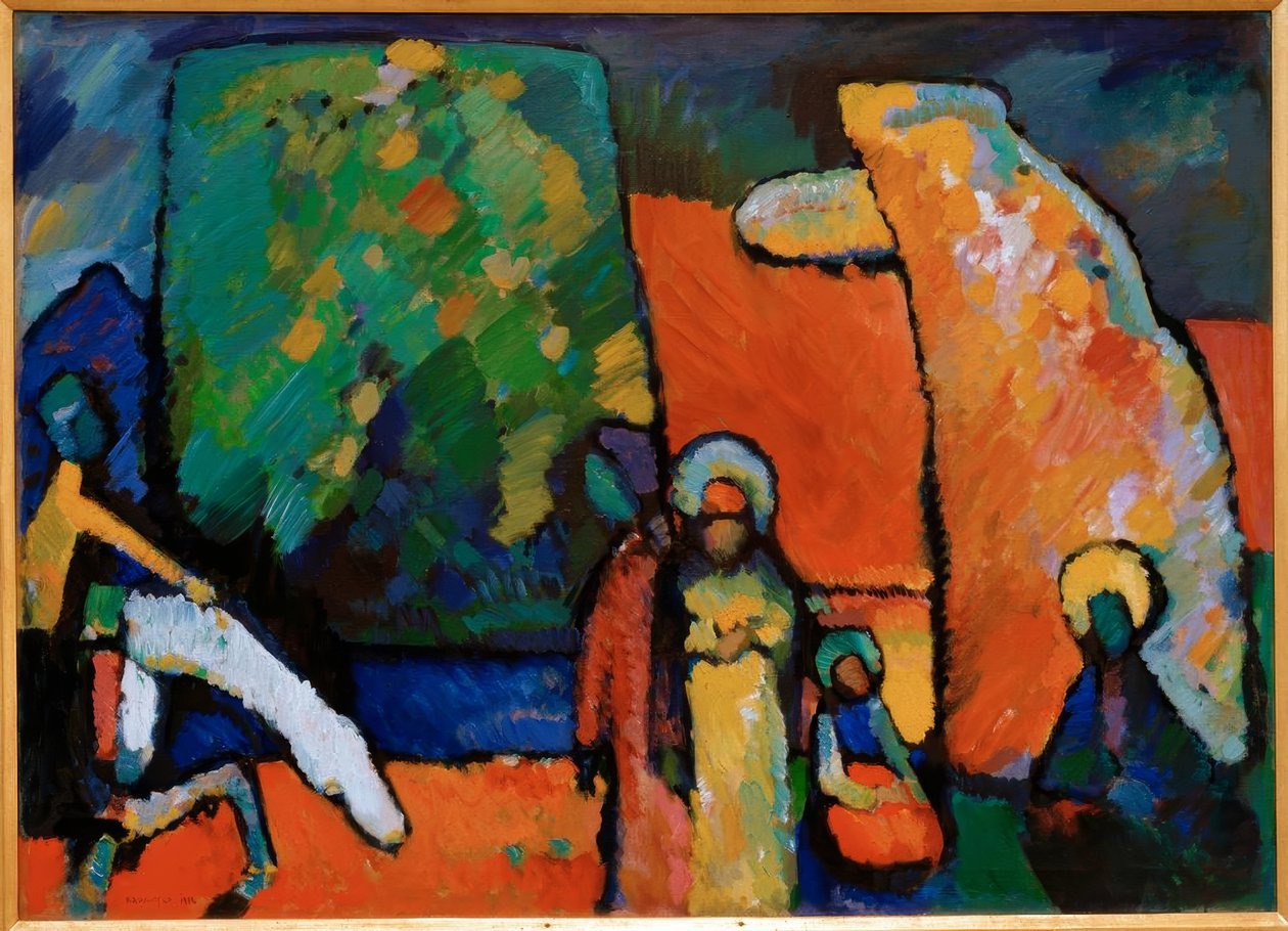 Improvisaatio 2 (Trauermarsch) tekijältä Wassily Kandinsky