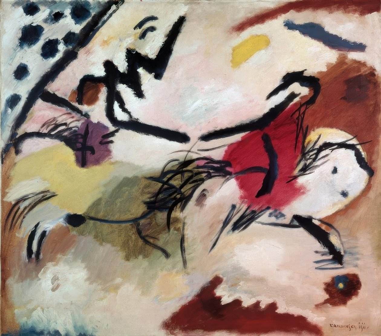 Improvisaatio 20 (Pferde) tekijältä Wassily Kandinsky