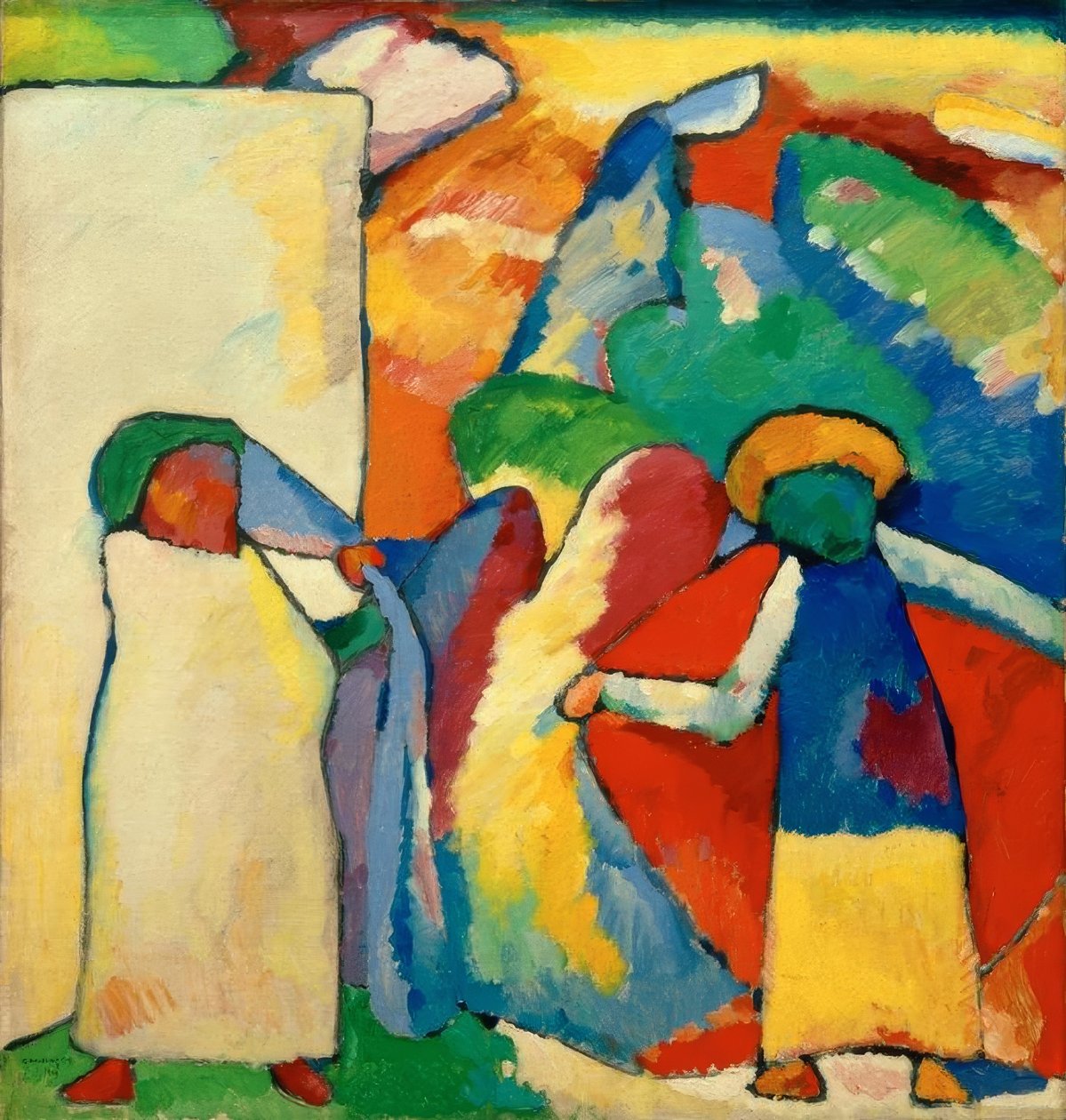 Improvisaatio 6 (Afrikanisches) tekijältä Wassily Kandinsky