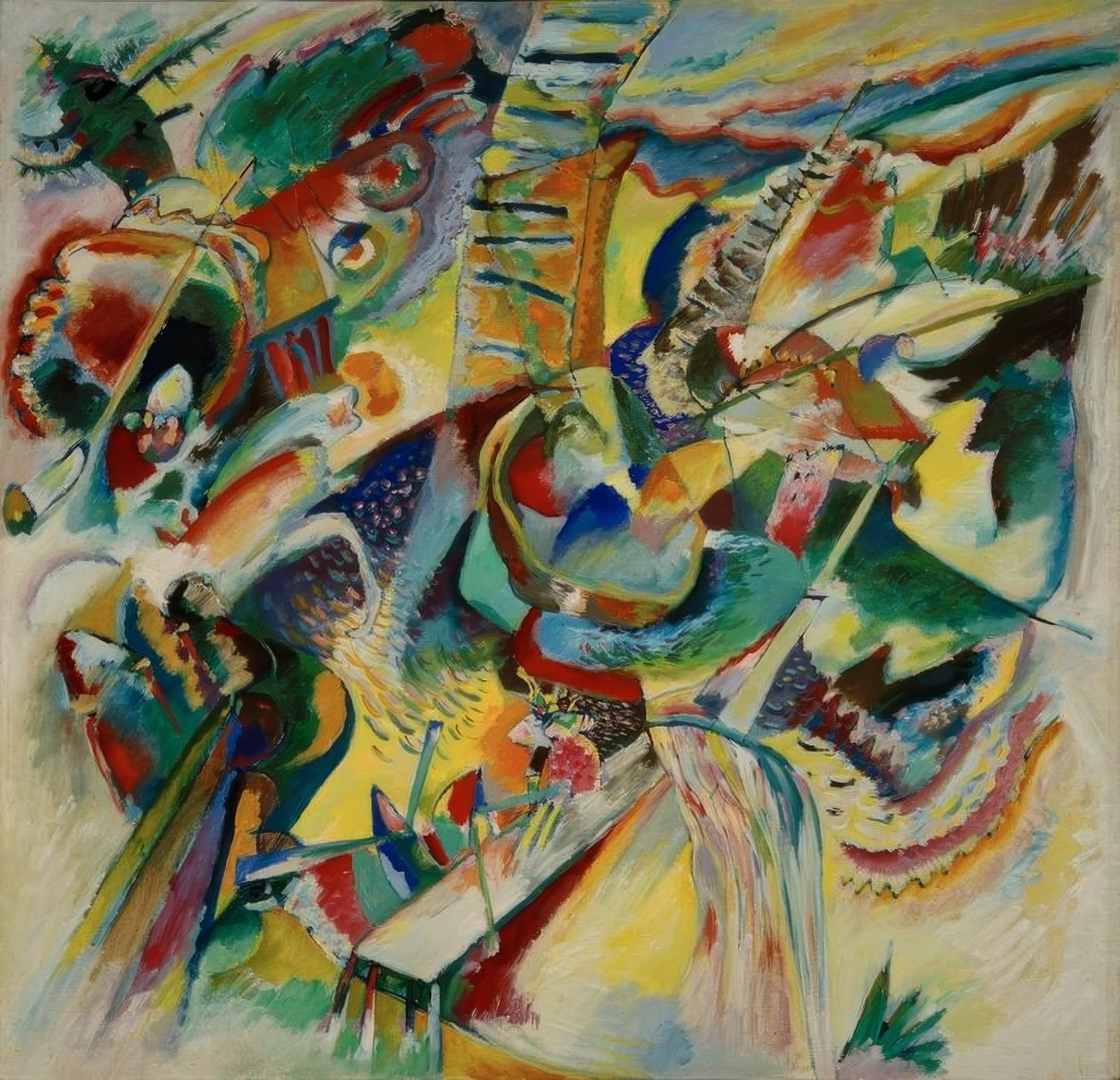 Improvisaatio Klamm tekijältä Wassily Kandinsky