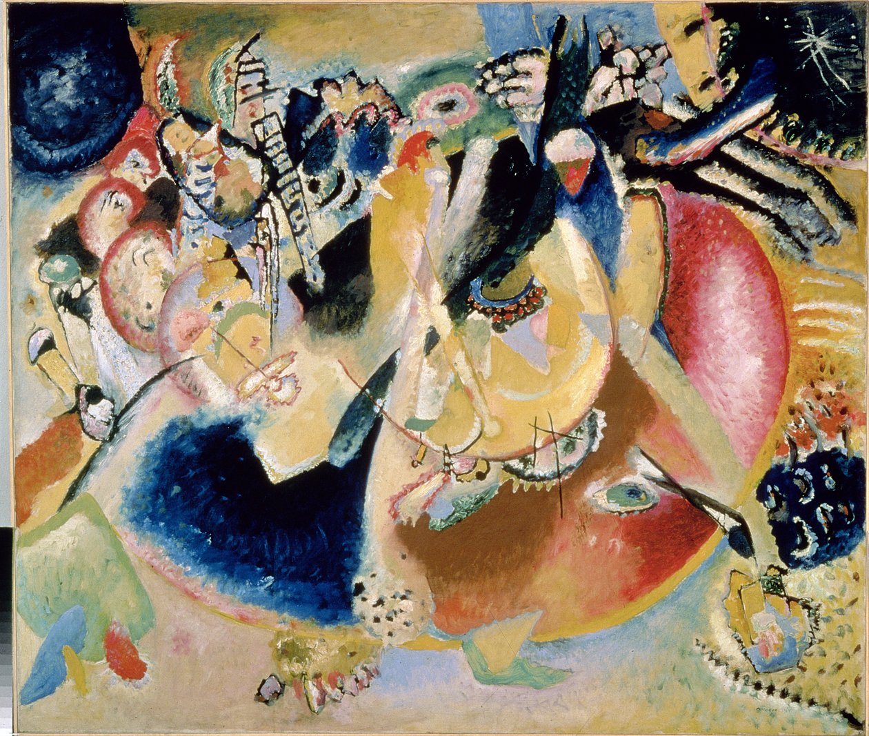 Kylmien muotojen improvisaatio, 1914 tekijältä Wassily Kandinsky