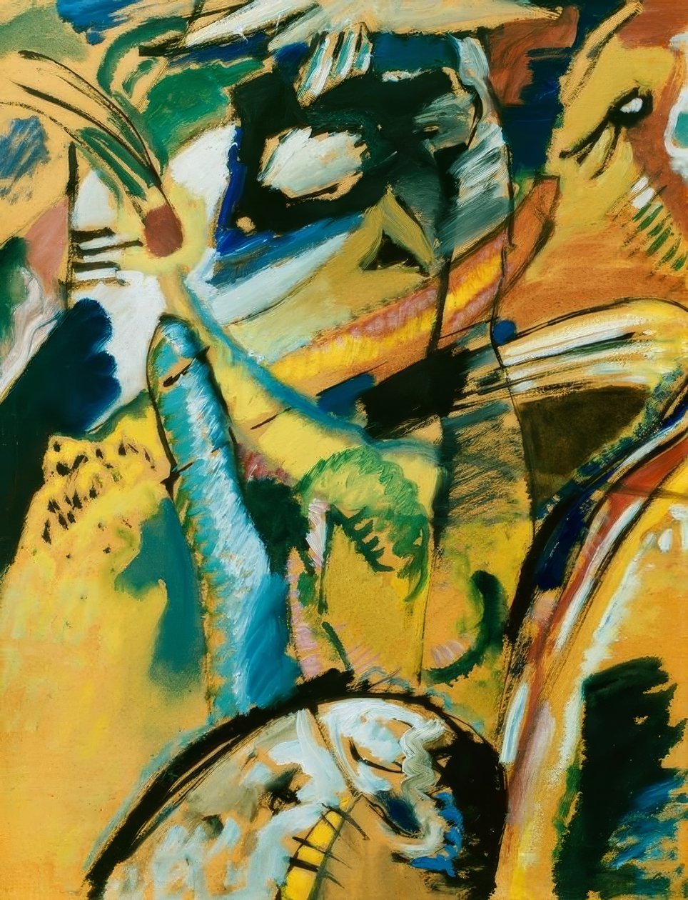Kleine Studie zu dem Wandkuva Edwin R. Campbell Nro. 3 tekijältä Wassily Kandinsky