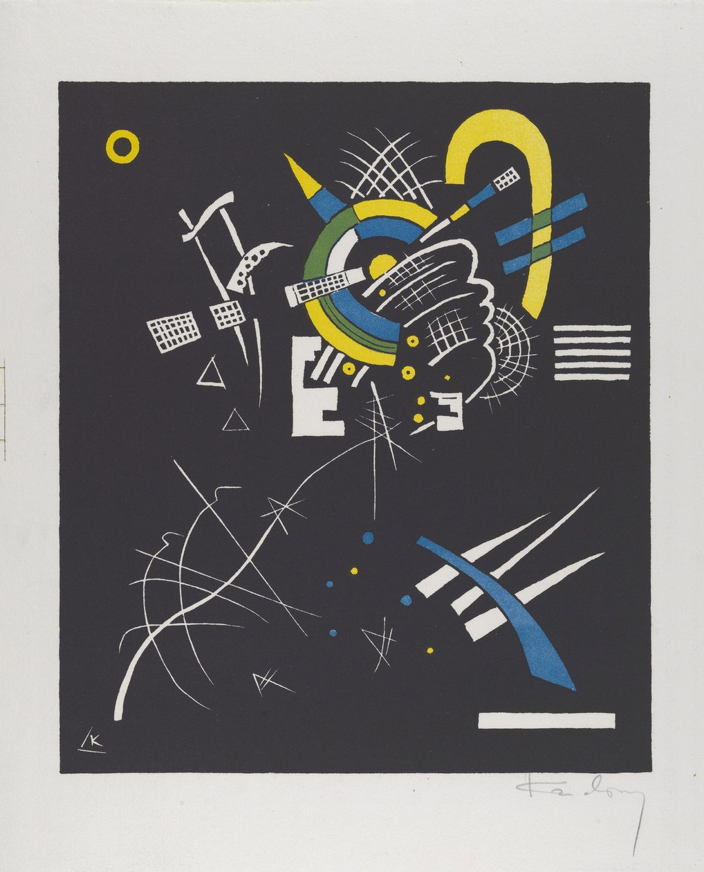 Kleine Welten VII (Pienet maailmat VII), 1922 tekijältä Wassily Kandinsky