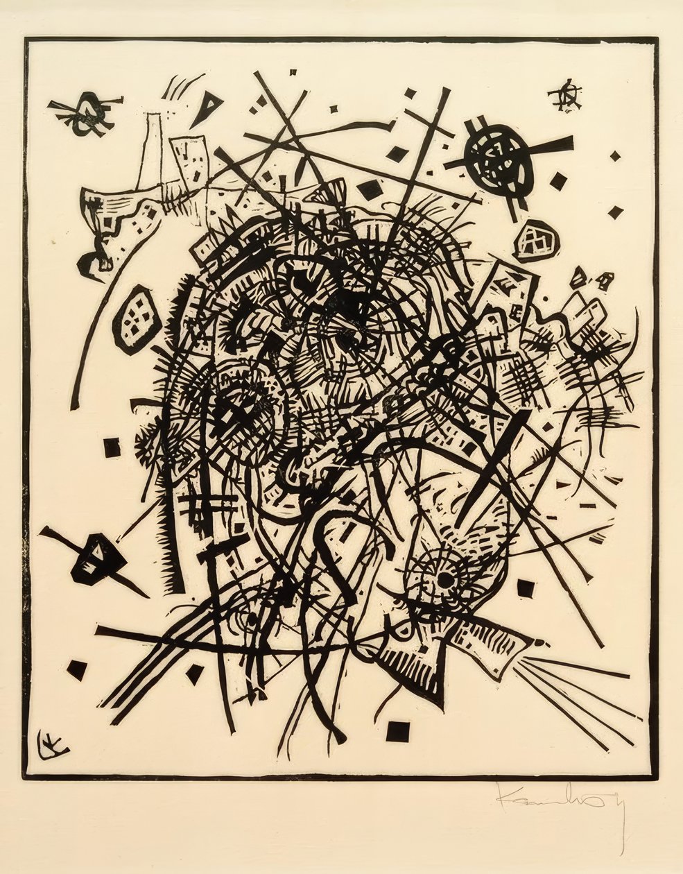 Kleine Welten VIII tekijältä Wassily Kandinsky