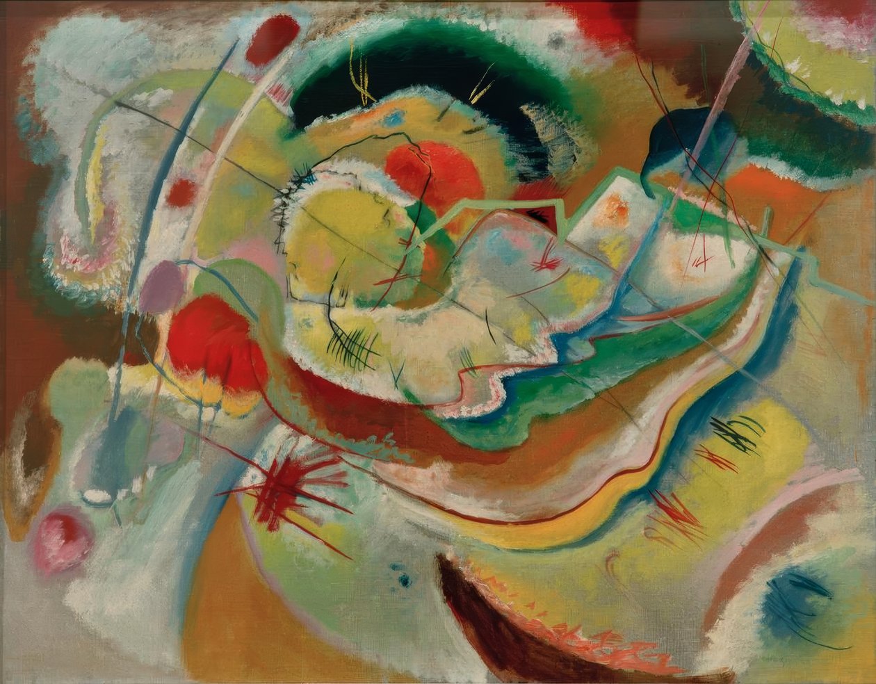 Kleines Bild mit Gelb tekijältä Wassily Kandinsky