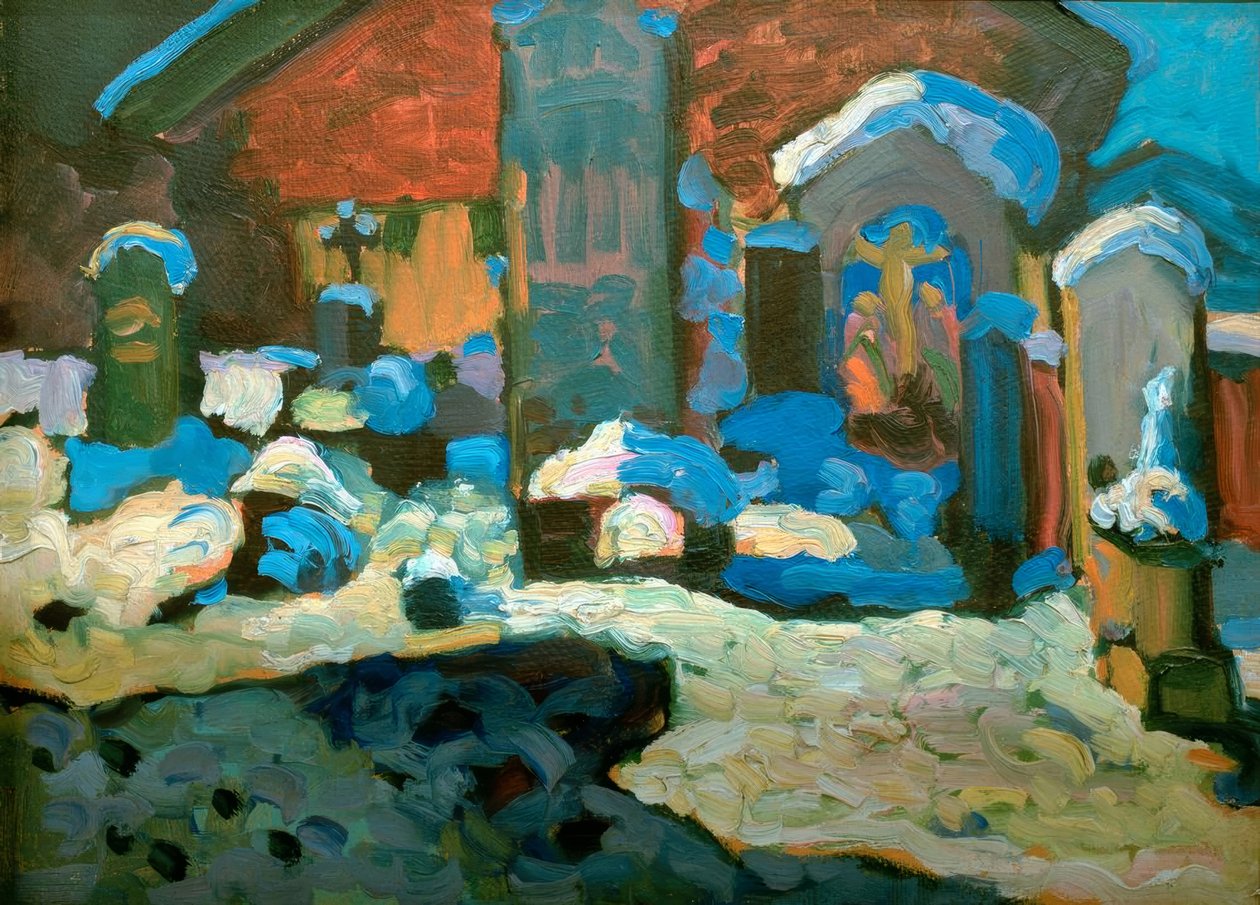 Kochel – Friedhof tekijältä Wassily Kandinsky