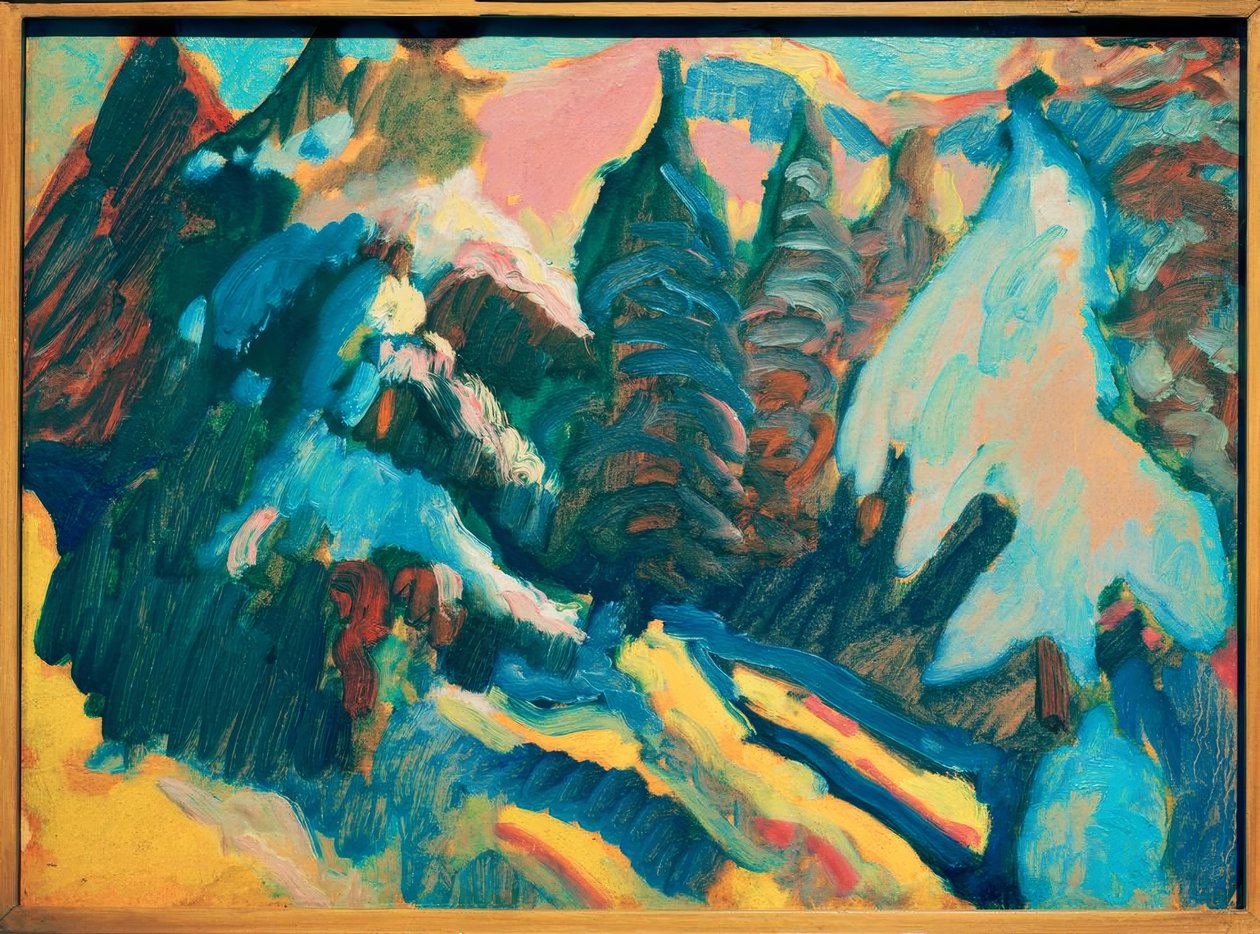 Kochel – Verschneite Bäume tekijältä Wassily Kandinsky