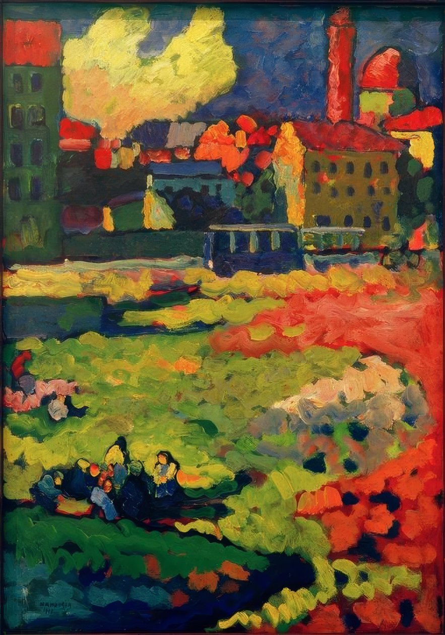 München – Vor der Stadt tekijältä Wassily Kandinsky