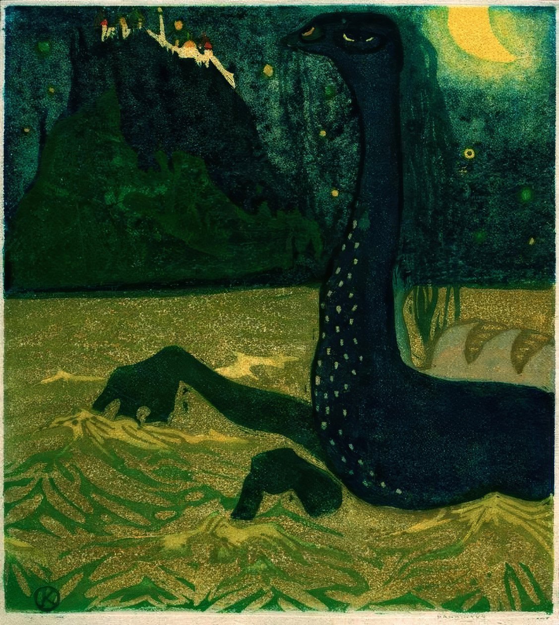 Mondnacht tekijältä Wassily Kandinsky