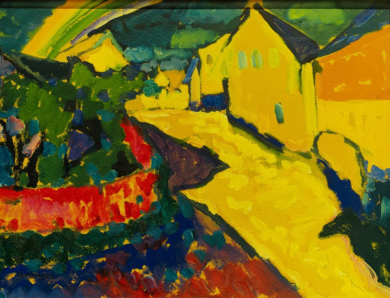 Murnau – Landschaft mit Regenbogen tekijältä Wassily Kandinsky