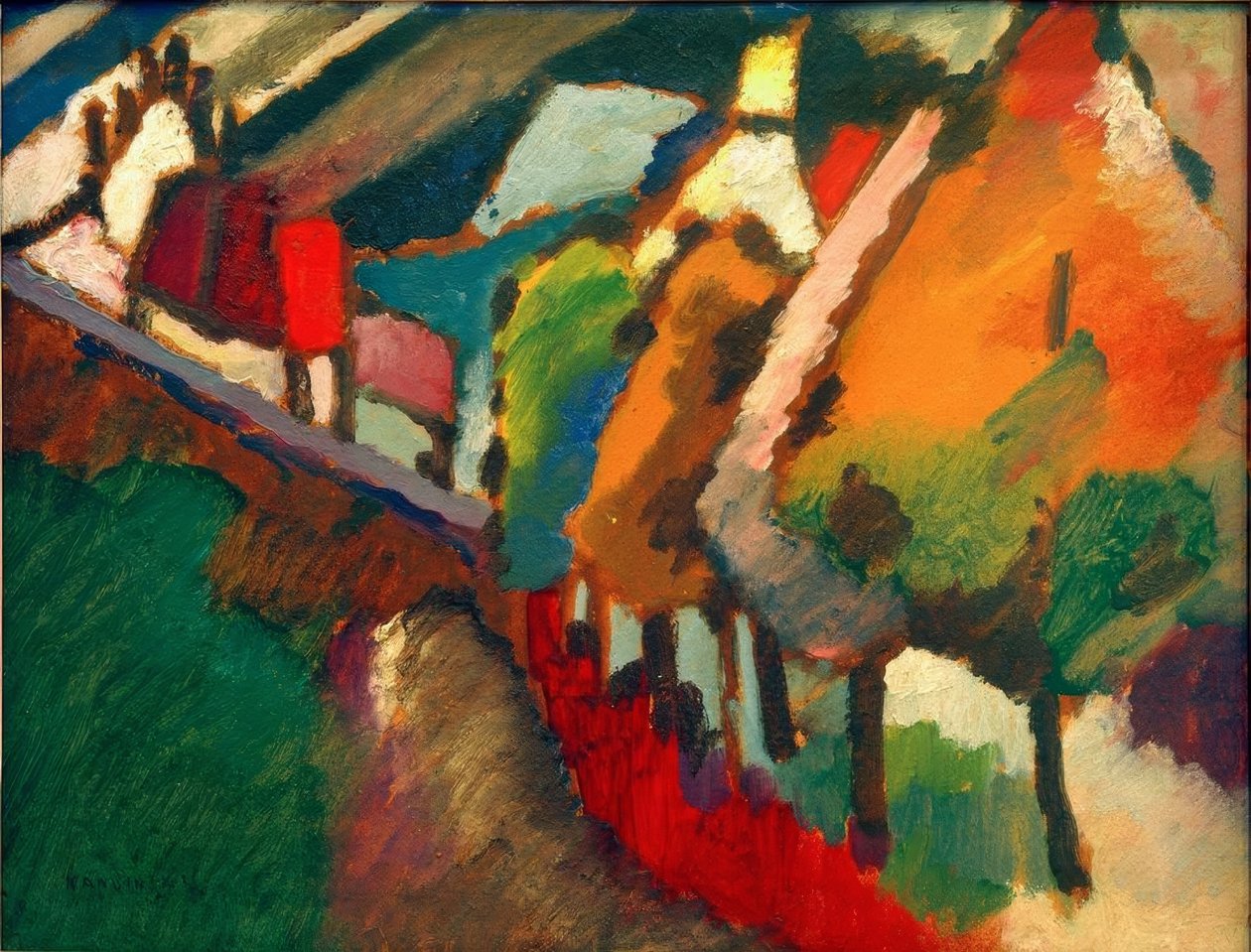 Naturstudie aus Murnau III tekijältä Wassily Kandinsky