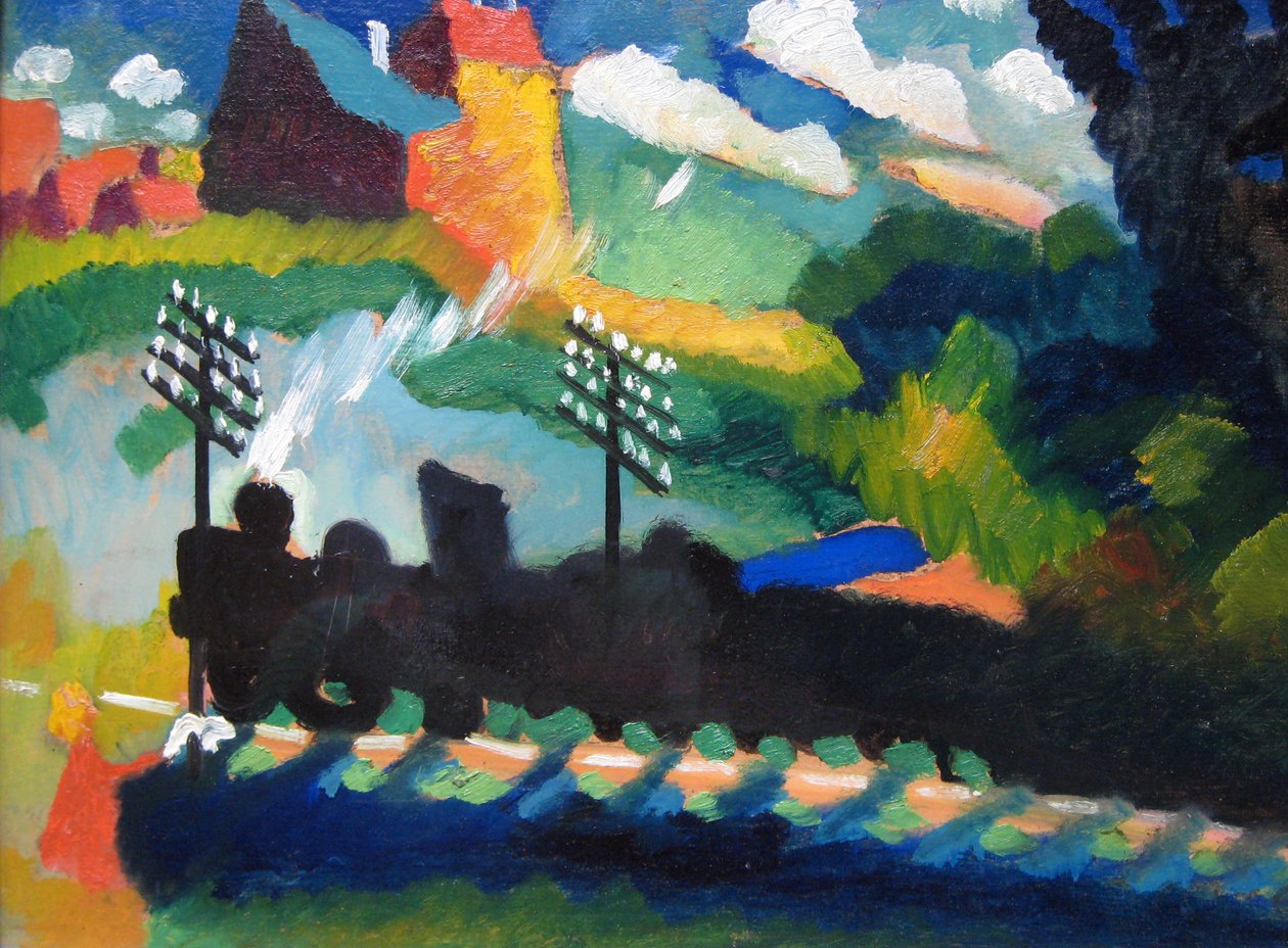 Rautatie Murnaussa tekijältä Wassily Kandinsky