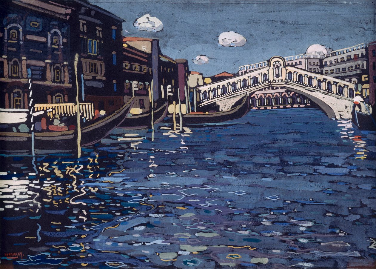 Rialton silta, Venetsian muisto 4, 1904 tekijältä Wassily Kandinsky