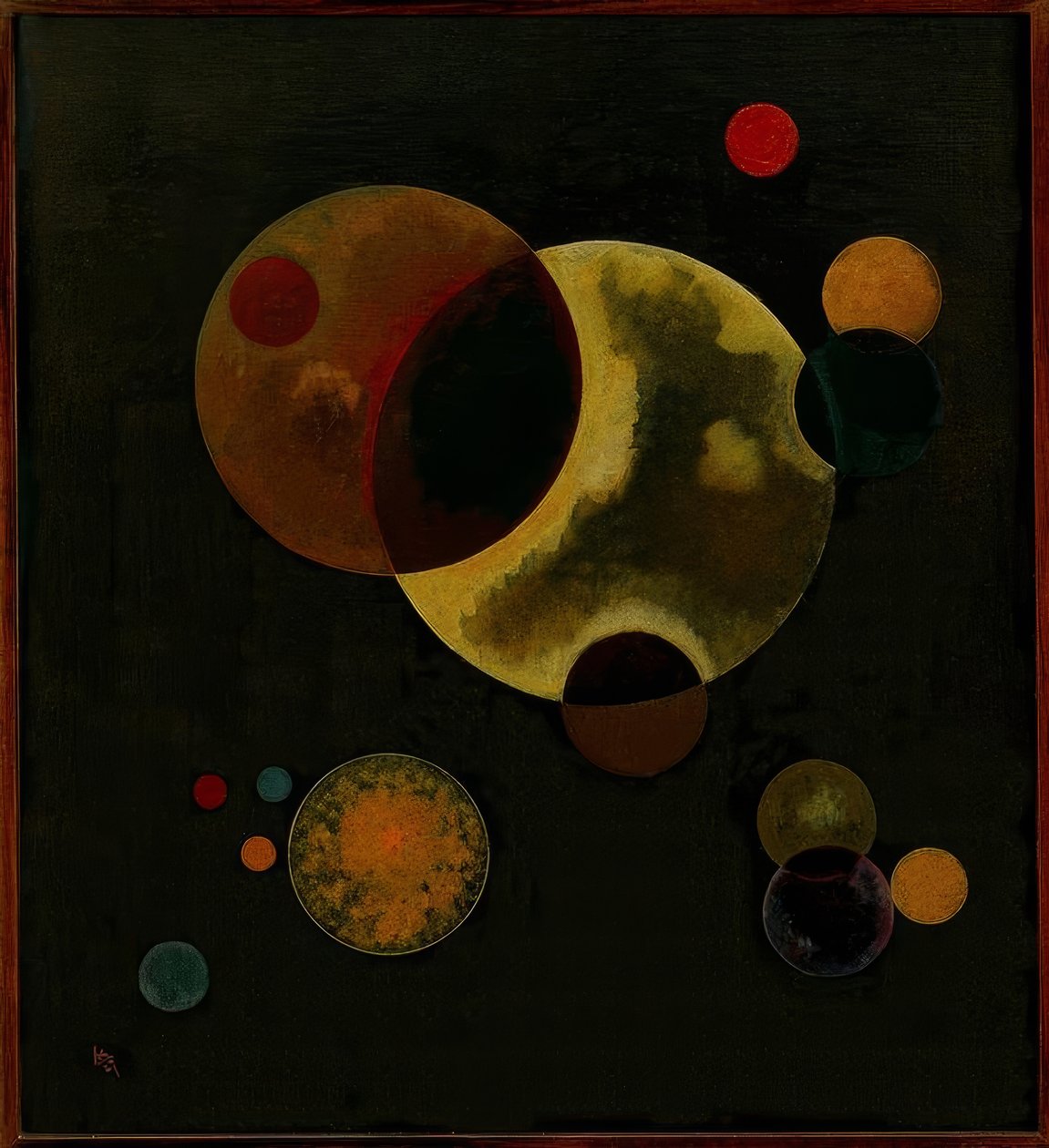 Schwere Kreise tekijältä Wassily Kandinsky