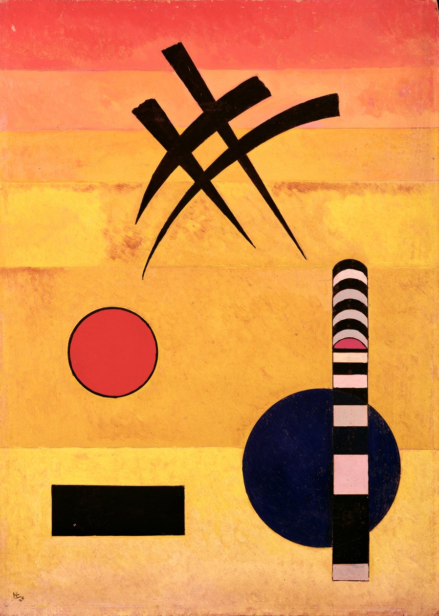 Kyltti, 1926 (öljy) tekijältä Wassily Kandinsky