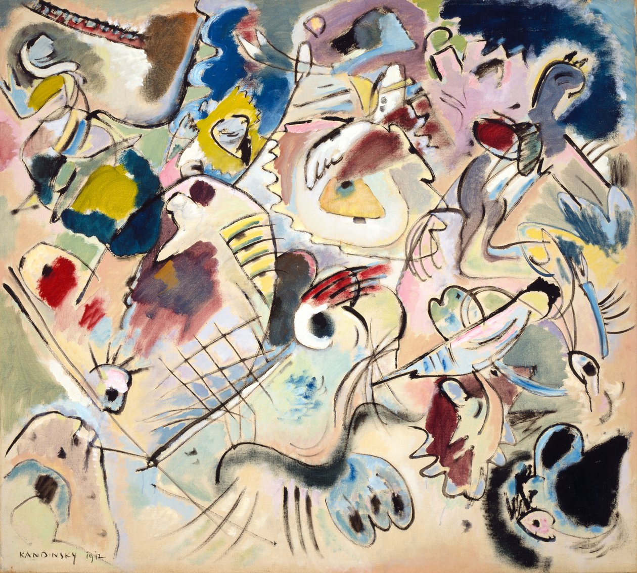 Huonekalut ja erilaiset esineet 1100- ja 1300-luvuilta tekijältä Wassily Kandinsky
