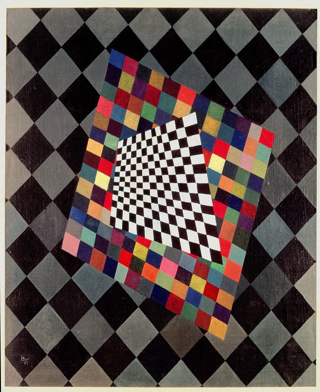 Neliö, 1927 (paneeli) tekijältä Wassily Kandinsky