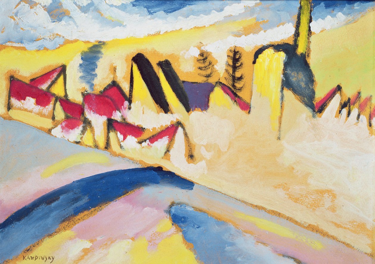 Tutkimus talvella nro 2, n. 1910 tekijältä Wassily Kandinsky
