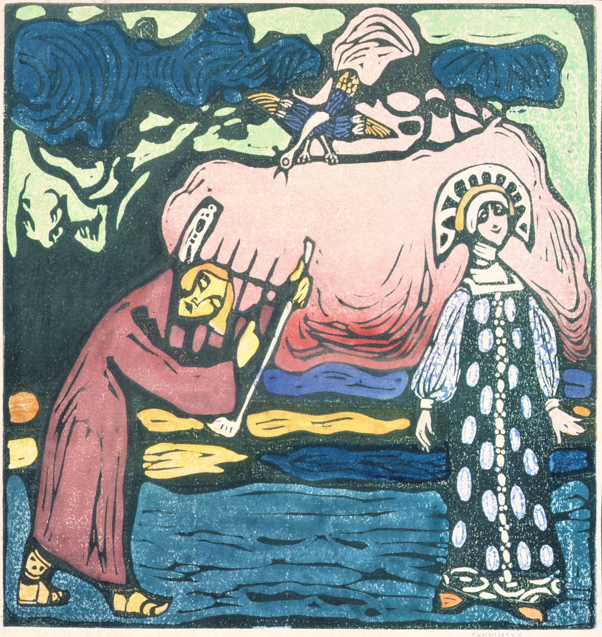 Psalterisoitin, 1907 tekijältä Wassily Kandinsky